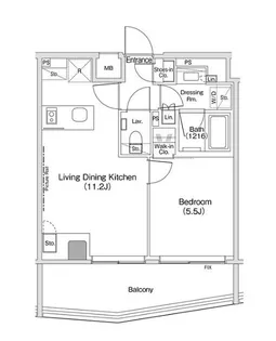 ザ・パークハビオ渋谷クロス【10階】の間取り