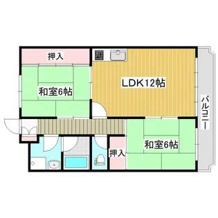 レジュイール泉【3階】の間取り