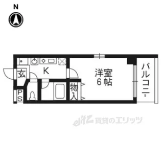 バインオークイレブン【6階】の間取り