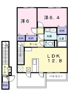 レジデンスネオ【2階】の間取り