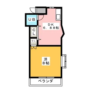 第10プロスパー城山【2階】の間取り