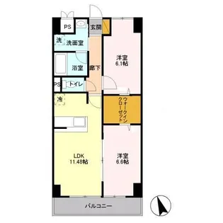 グランヒルズ【1階】の間取り