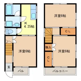 栃木県宇都宮市上戸祭町【一戸建】の間取り