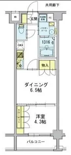 デュオステージ東十条【5階】の間取り