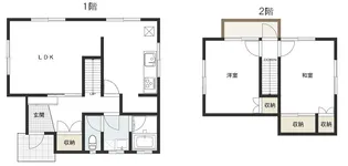青森県八戸市大字河原木字袖ノ沢【一戸建】の間取り