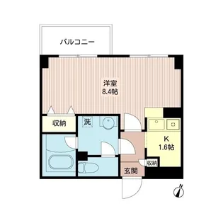 ルボラパン行人坂【2階】の間取り