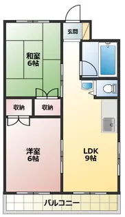 清風マンション【2階】の間取り