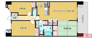 リバーガーデンシティ アリス【20階】の間取り