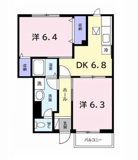フォレスト I【1階】の間取り