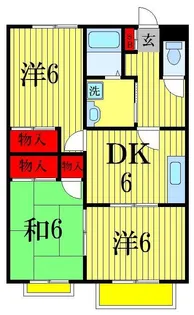 ハートピア小林【2階】の間取り