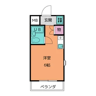 ハイツアサノ B館【3階】の間取り