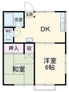 アルカサール【2階】の間取り