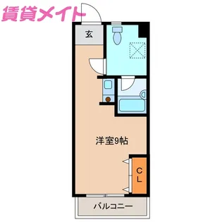 カーサ小川【2階】の間取り
