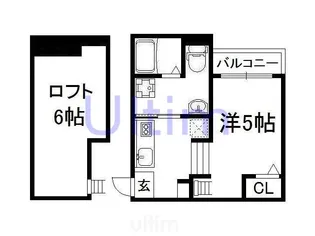 リーフコート桃山【1階】の間取り