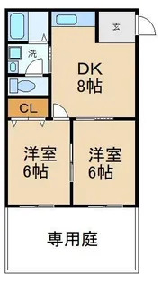 メゾンルシーヌ1番館【1階】の間取り