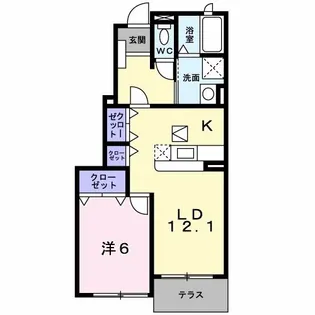 兵庫県西脇市和田町【アパート】の間取り