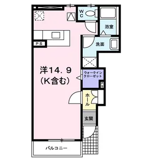 広島県福山市大門町野々浜【アパート】の間取り