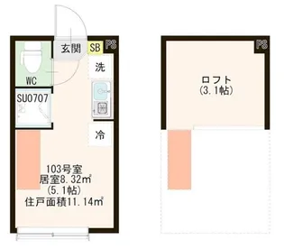 ハーモニーテラス上板橋II【1階】の間取り