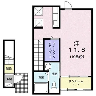 フロイデ KANAGEN III【2階】の間取り