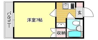 エスペーロ伊島【1階】の間取り