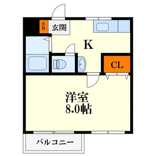 大阪府大阪市東淀川区下新庄6【マンション】の間取り