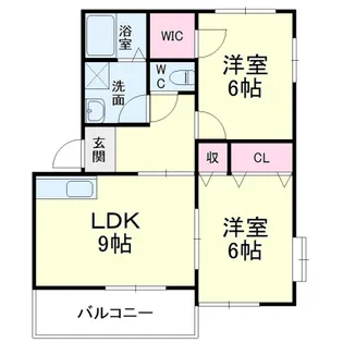 ビバリータウン林B【1階】の間取り