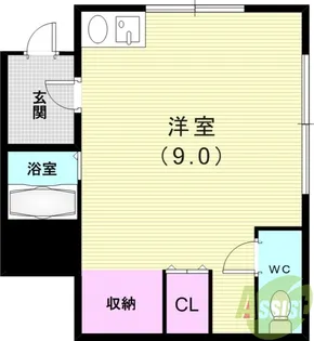 コートハウス【1階】の間取り