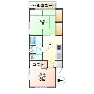 チェリーハイツB【2階】の間取り