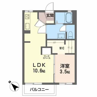 フレグランス上大沢A【1階】の間取り