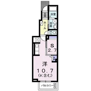 グランド ソレイユ弐番館【1階】の間取り