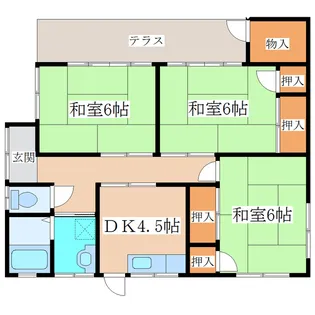 宮城県仙台市青葉区落合5【一戸建】の間取り
