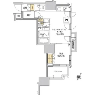 東京都世田谷区上馬2【マンション】の間取り