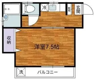 コーポ白糸台第2【2階】の間取り