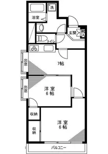 カームデイズAKA【3階】の間取り