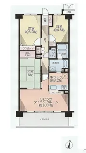 サンヴェール横浜港南台【3階】の間取り