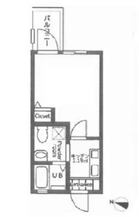 プレミアムコート元住吉【2階】の間取り