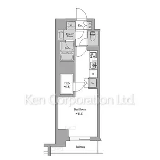 Brillia ist 池尻大橋【5階】の間取り