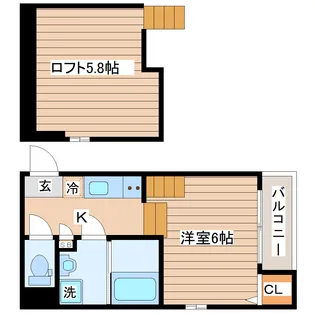 ラ・ムー長町【1階】の間取り