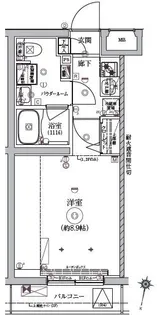 1Kの間取り画像