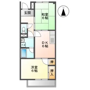 サンサープラスIII【1階】の間取り