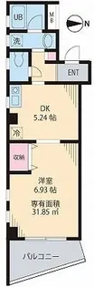 東京都中野区沼袋3【マンション】の間取り