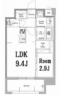 エンクレスト天神LARK【10階】の間取り