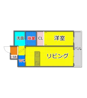 フォーゼ長居公園【4階】の間取り