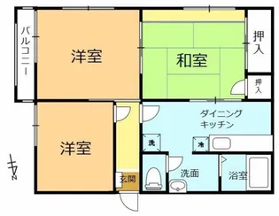ハイツ今泉【2階】の間取り