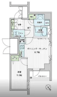 東京都新宿区余丁町【マンション】の間取り