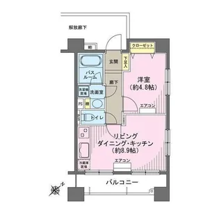 ヒルレジデンス大崎【1階】の間取り