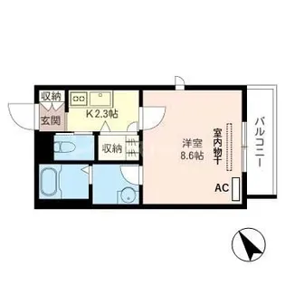 埼玉県さいたま市大宮区上小町【アパート】の間取り