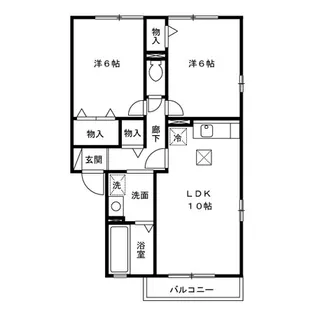 リビングタウン将監A【2階】の間取り