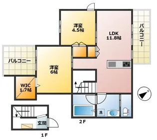 東京都杉並区上荻2【マンション】の間取り