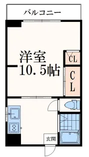1Kの間取り画像